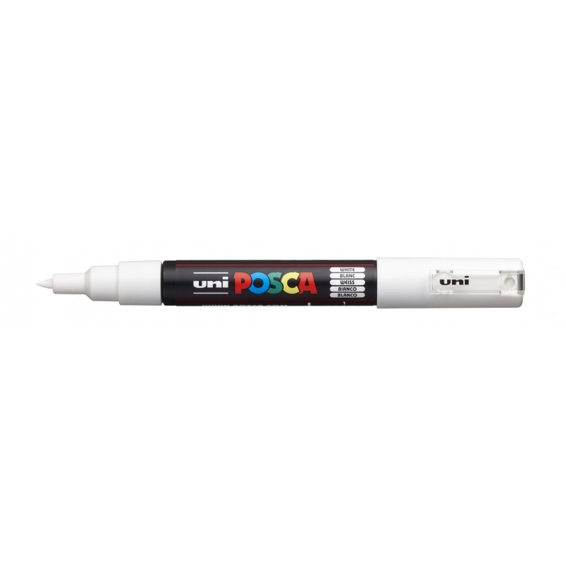 Posca PC-1M Pennarello - Punta conica in poliestere 0.7 mm - Inchiostro a base d'acqua - Resistente alla luce - Non perm