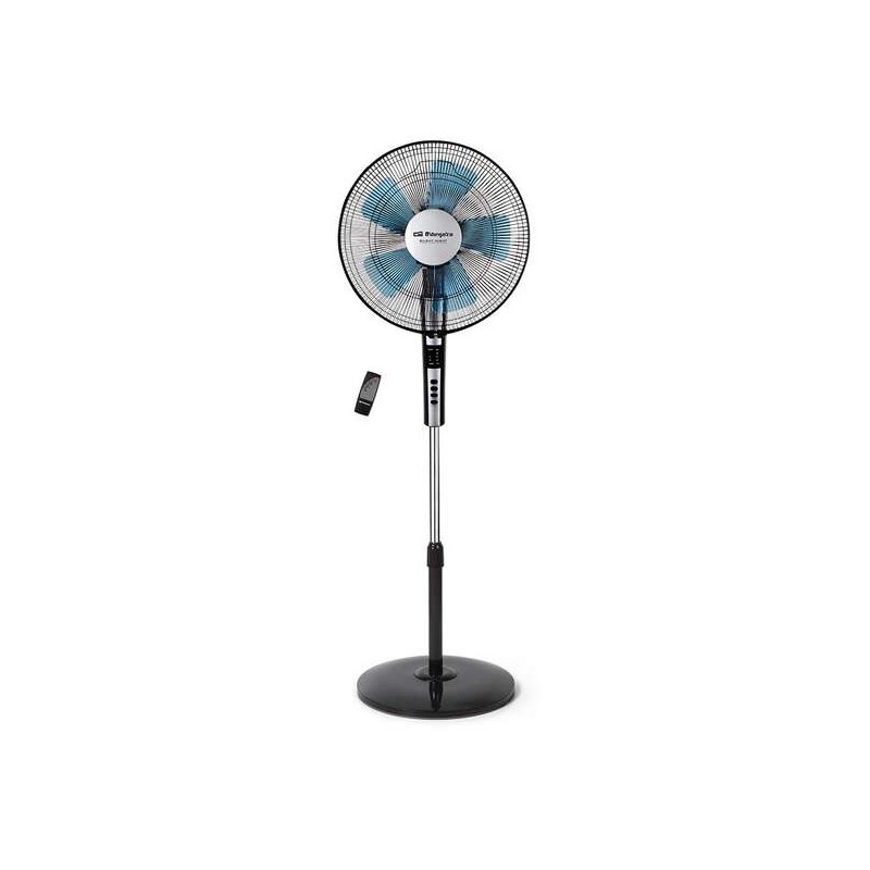Orbegozo SF 0640 Ventilatore a piantana con telecomando - Motore potente da 65W - Timer fino a 7.5H - Oscillazione autom