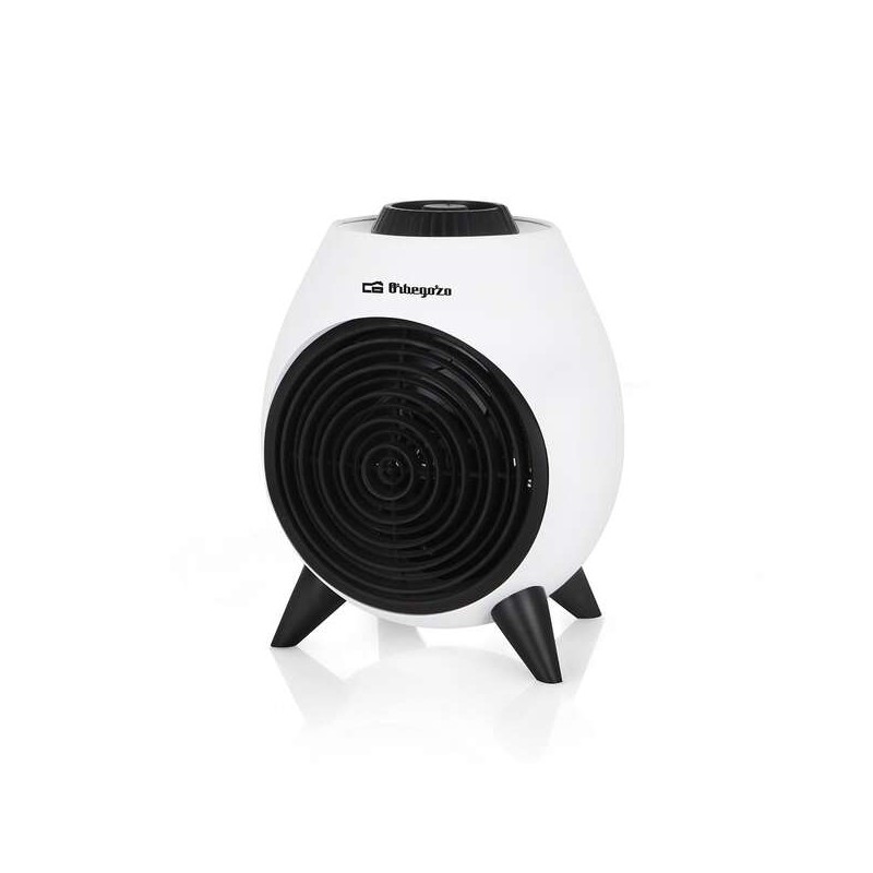 Orbegozo FH 5037 Riscaldatore portatile - Riscaldatore potente e sicuro con 2 livelli di potenza - Funzione ventola e te