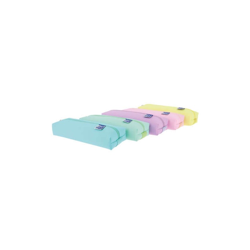 Astuccio rettangolare medio per matite Oxford Kangoo Live e Go - Banda elastica per fissaggio al taccuino - Colori paste