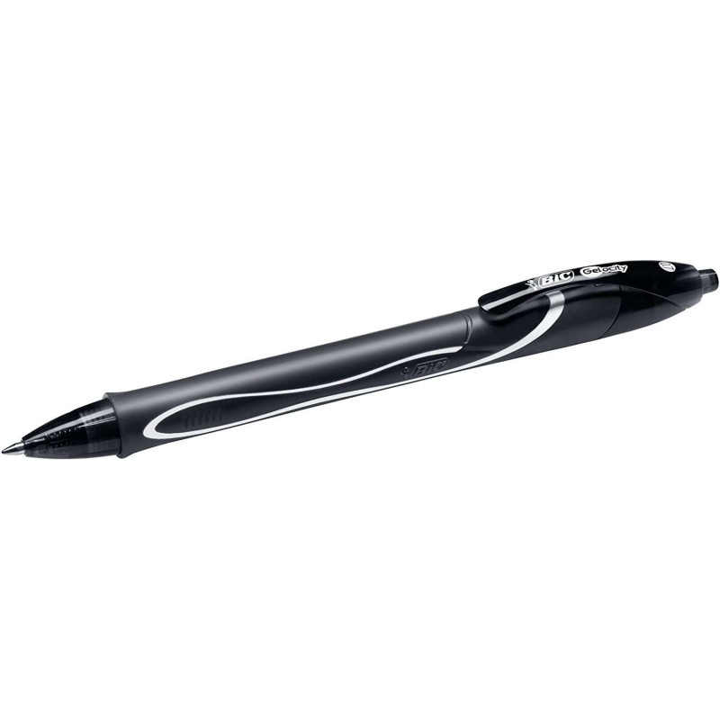 Bic Gel-Ocity Quick Dry Penna a gel retraibile - Punta media 0.7 mm - Inchiostro gel - Anti-sbavature - Asciugatura ultr