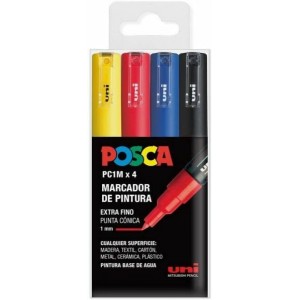 Posca PC1M Confezione da 4...