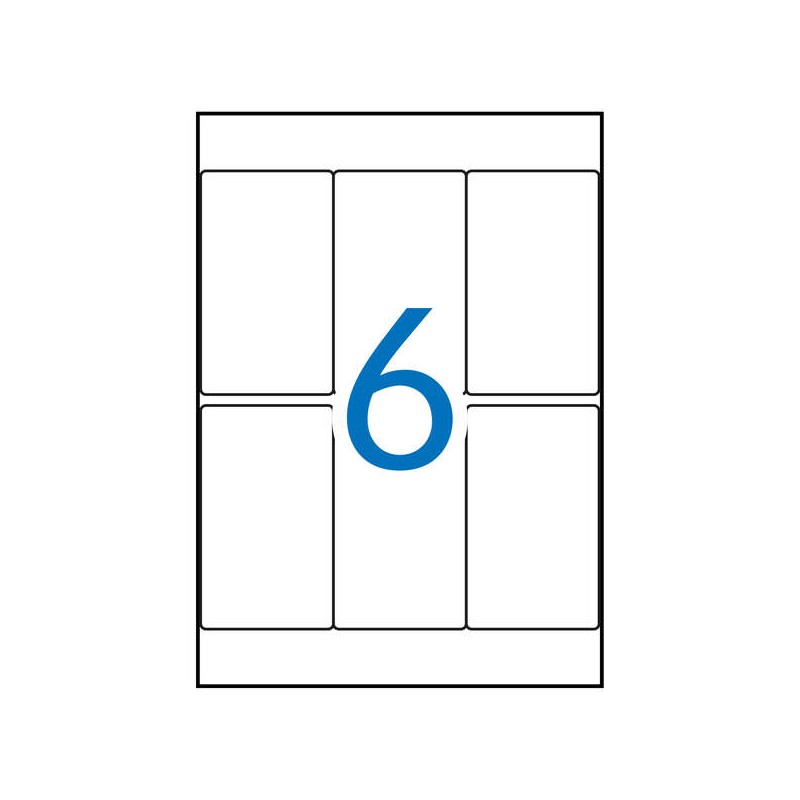 Apli A5 Etichette bianche 49.0 x 82.0 mm 15 fogli