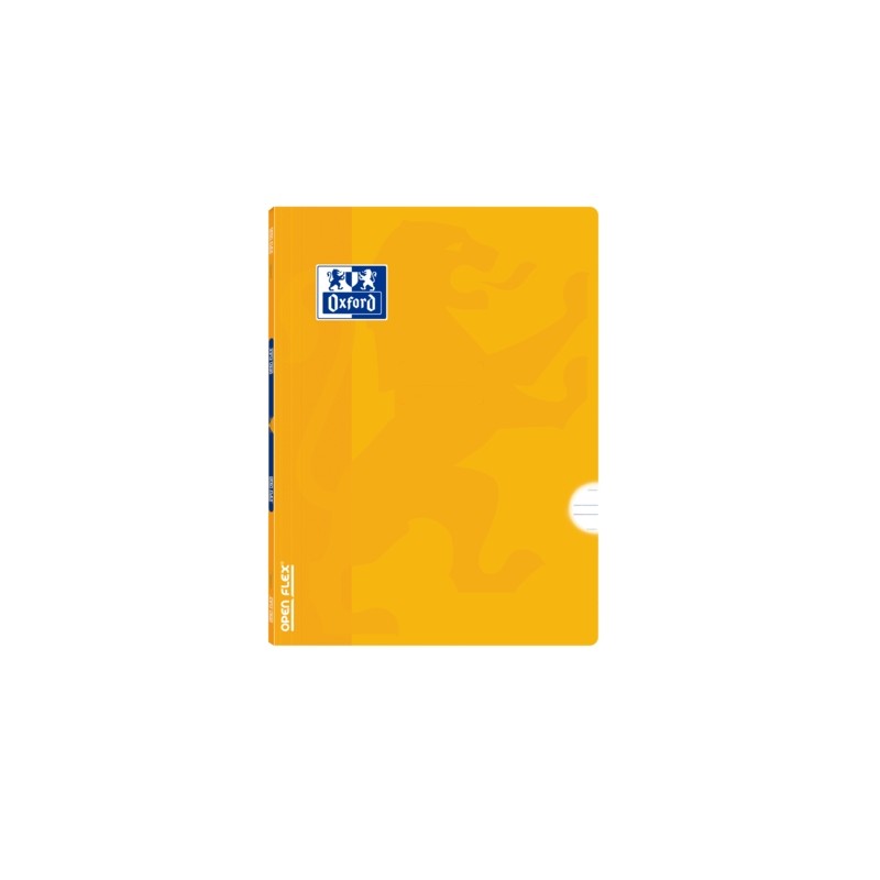 Oxford School Classic Openflex A5+ Quaderno con punti metallici - Copertina in plastica resistente - Layout da 3.5 con m