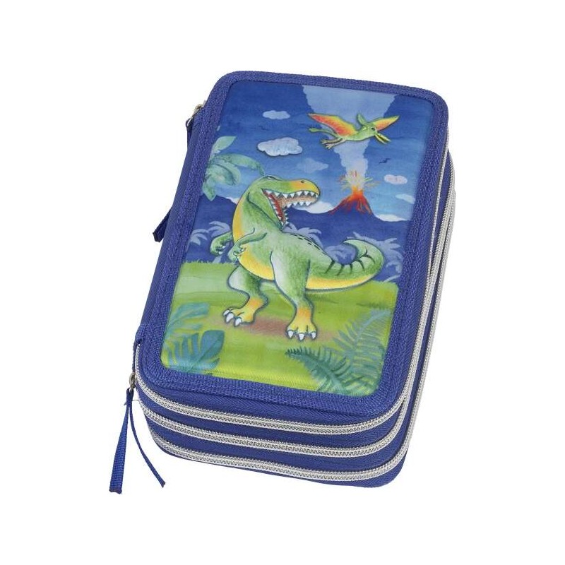 Faber-Castell Astuccio per matite a 3 punte con contenuto standard: gomma. temperamatite. matita di grafite HB. 2 penne 