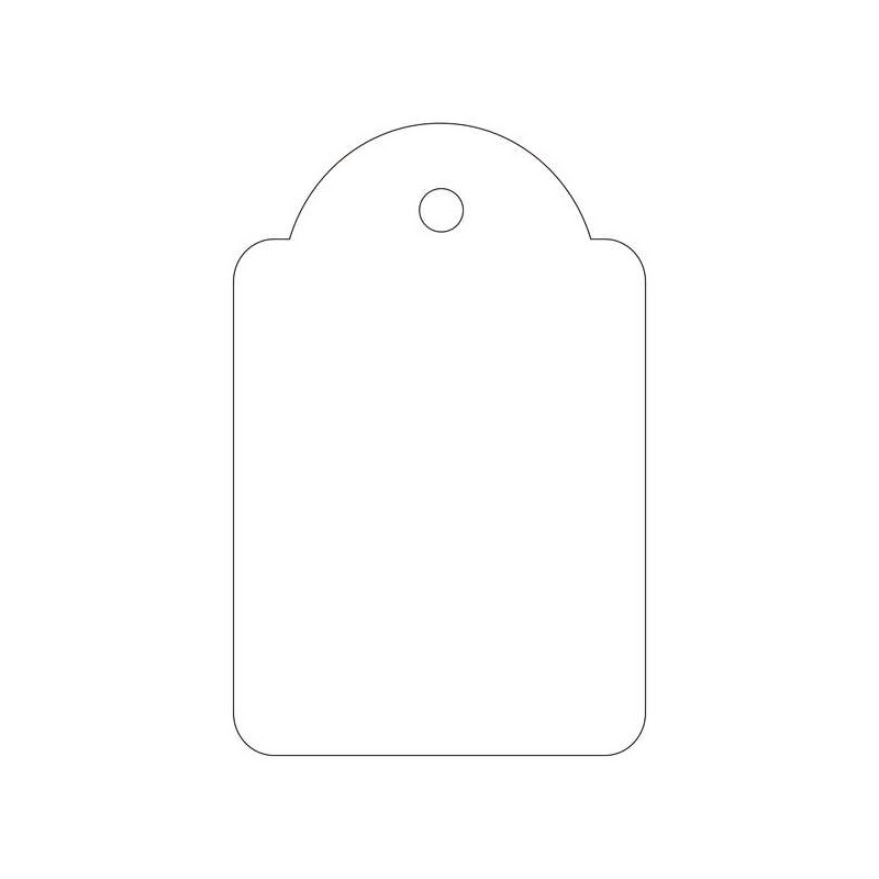 Apli Etichette da appendere bianche 28 x 43 mm 100 pz.