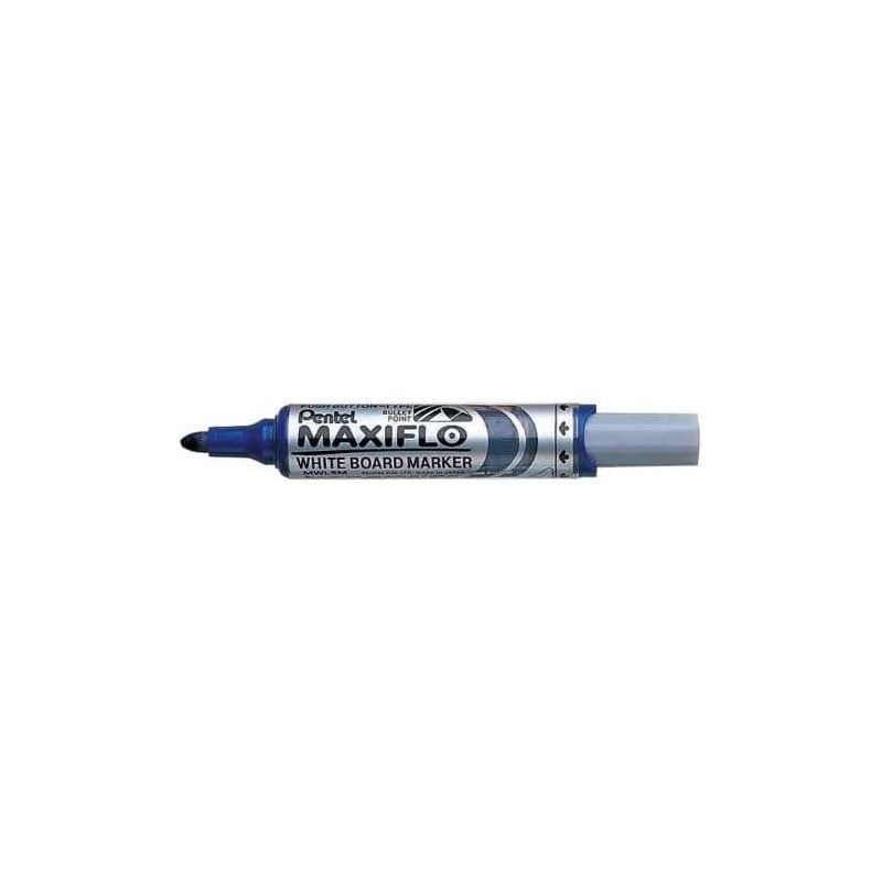 Penna per lavagna Pentel Maxiflo - Regolazione del flusso d'inchiostro - Punta tonda - Larghezza linea 2.5 mm - 50% mate