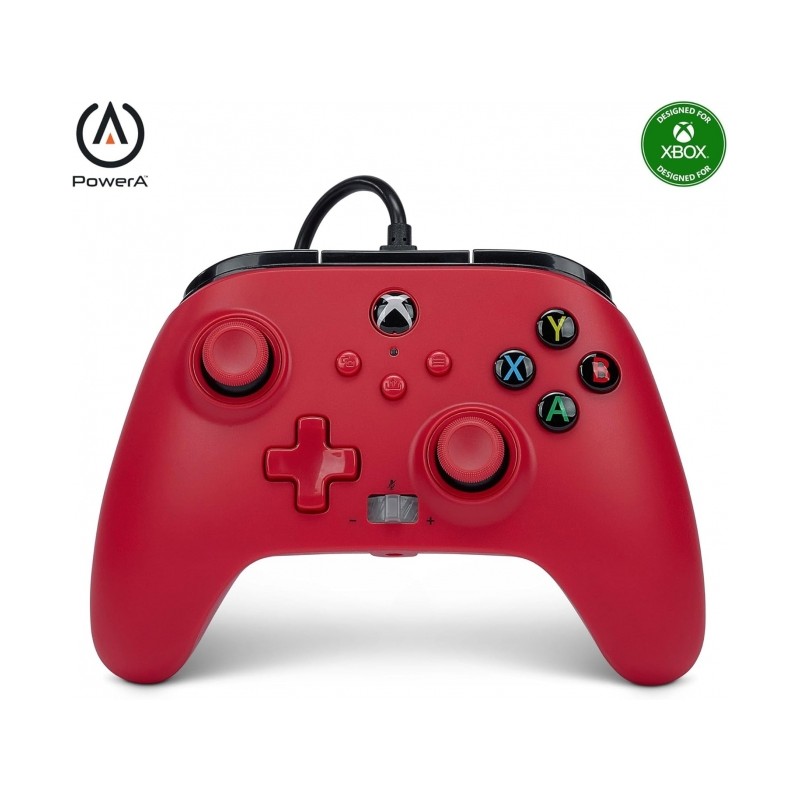 Controllore PowerA Enhanced Wired per Xbox X|S Series - Artisan Red