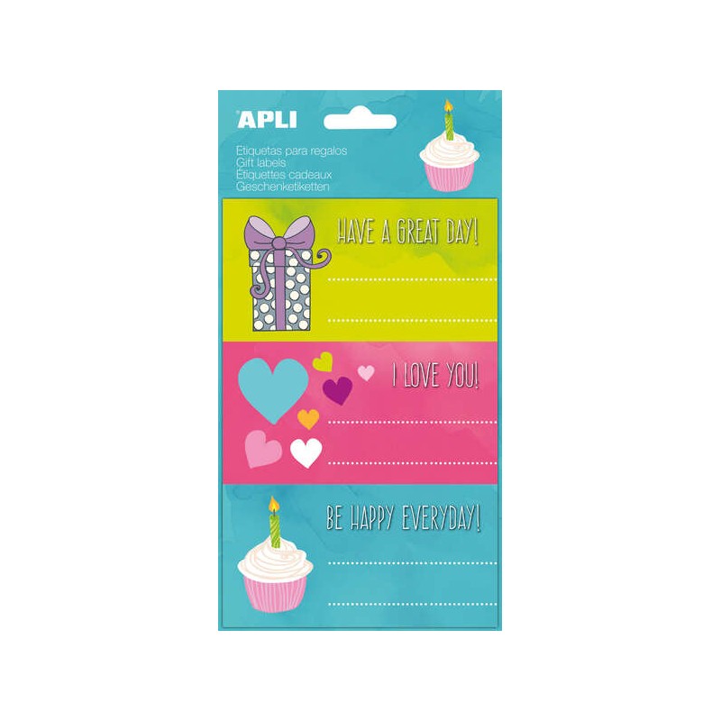 Adesivi Apli per il Grande Giorno - Dimensioni 76x39 mm - 9 adesivi per busta - Adesivi permanenti di alta qualità - Id