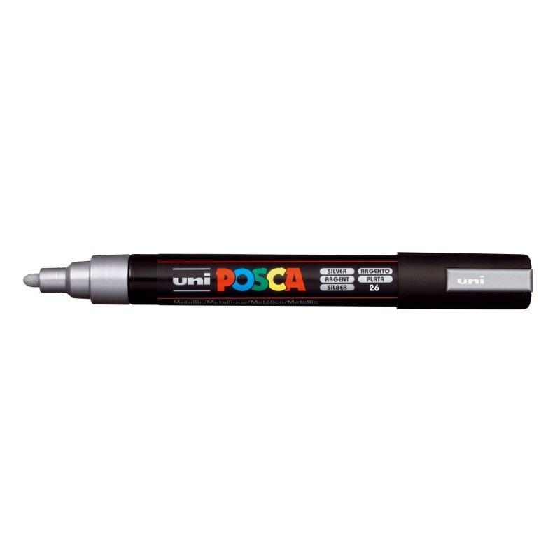 Posca PC-5M Marcatore a vernice - Punta in poliestere 1.8-2.5 mm - Inchiostro a base d'acqua - Resistente alla luce - Co