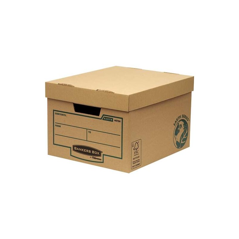 Fellowes Bankers Box Earth - Montaggio manuale - Cartone riciclato - Certificato FSC - Marrone
