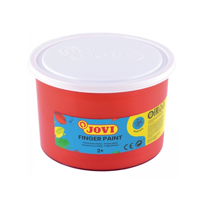 Jovi Finger Paint 500ml Vernice per dita in barattolo - Ingredienti naturali - Colori sfumabili - Texture gel - Lavabile
