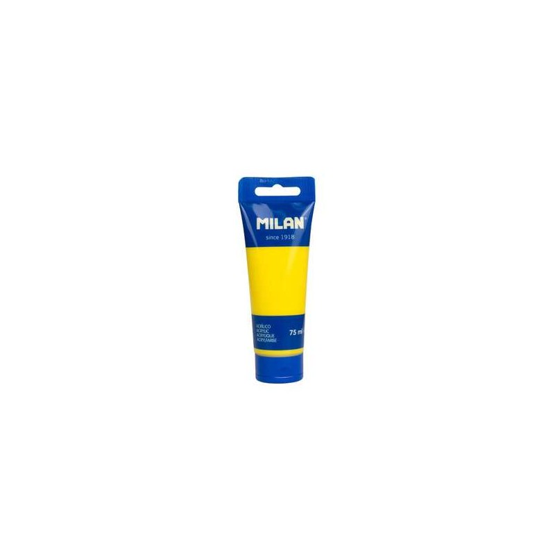 Milan Acrylic Paint Tubo 75ml - Pigmenti di alta qualità - Miscelabili - Colore giallo
