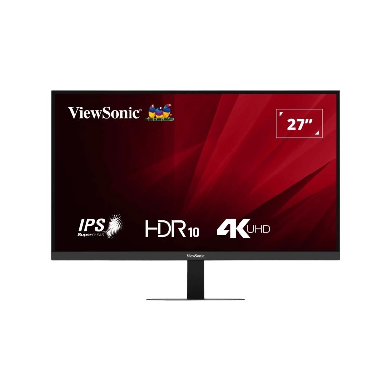 ViewSonic VA2708-4K-HD Monitor LED 27 IPS UHD 4K HDR - Risposta 4ms - 16:9 - Inclinazione regolabile - HDMI. DisplayPort