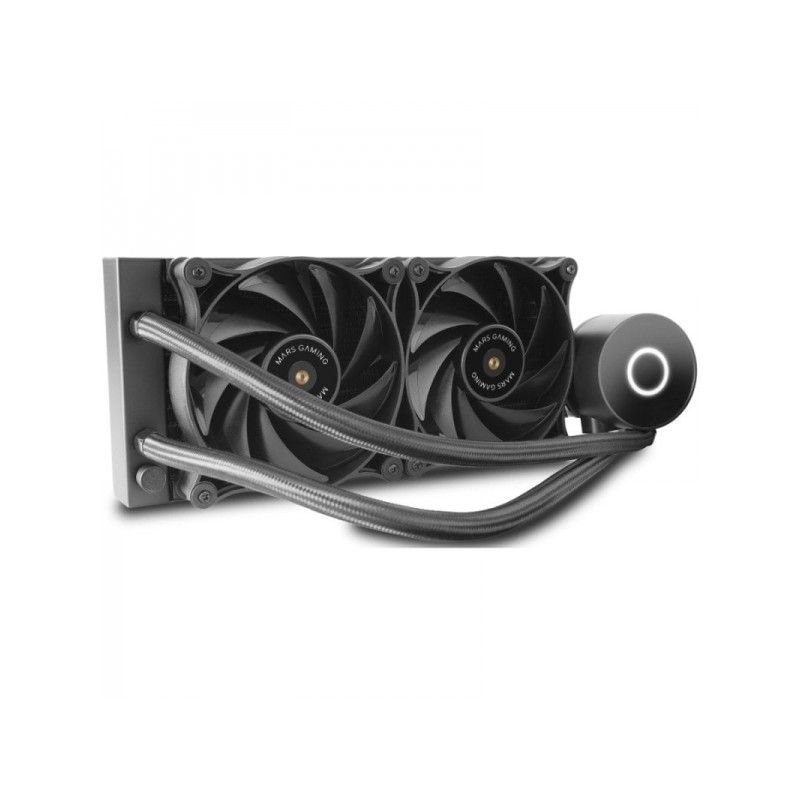 Mars Gaming ML-PRO240 Raffreddatore a liquido professionale - TDP 450W - Cuscinetto in rame FDB - Tecnologia OPTI-CHAMBE