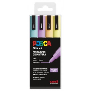 Posca PC3M Confezione da 4...