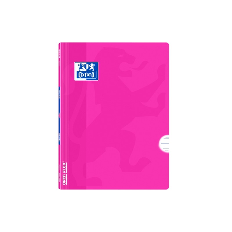 Quaderno Oxford Openflex A4 con punti metallici - Copertina in plastica resistente - Punti metallici per una maggiore du