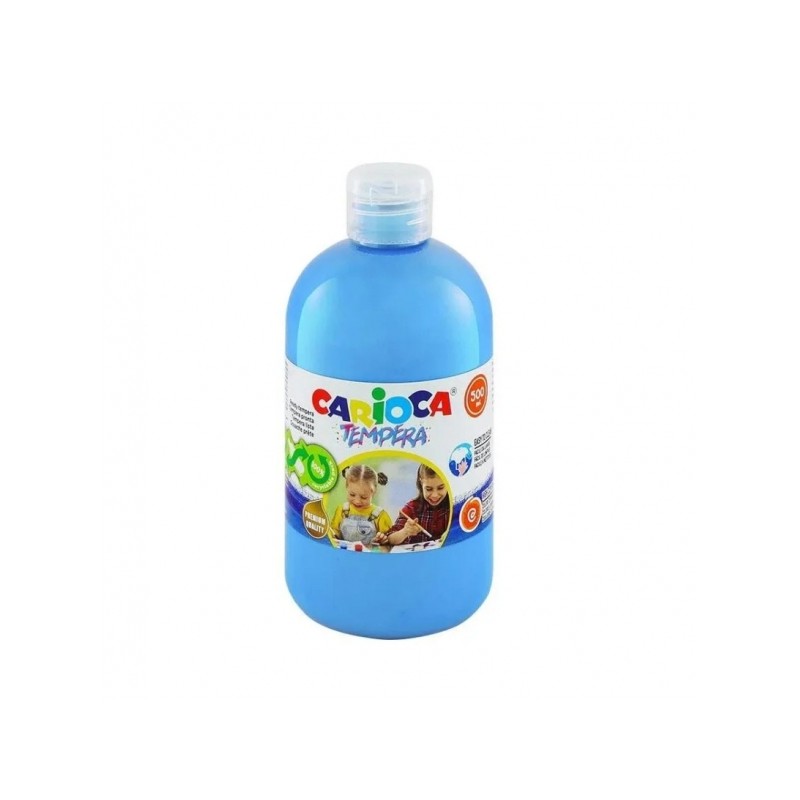 Bottiglia di tempera Carioca - 500ml - Colori super lavabili - Facile da miscelare - Applicabile su materiali porosi - A