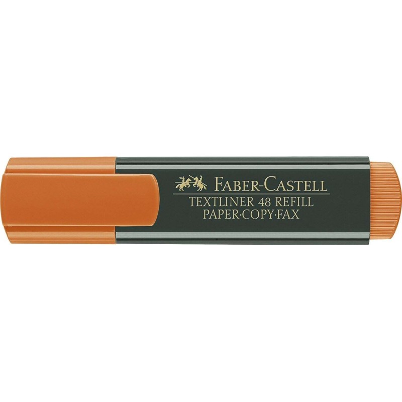 Faber-Castell Textliner 48 Highlighter - Punta smussata - Tratto tra 1.2 mm e 5 mm - Inchiostro a base d'acqua - Colore 