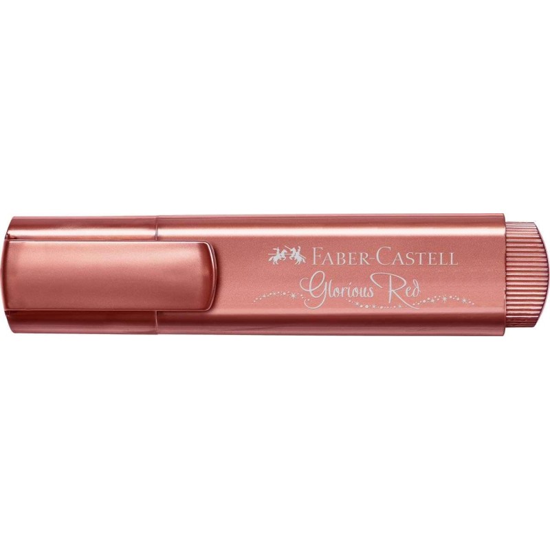 Faber-Castell Textliner 46 Metallic Highlighter - Punta smussata - Linea da 1 mm a 5 mm - Inchiostro a base d'acqua - Co