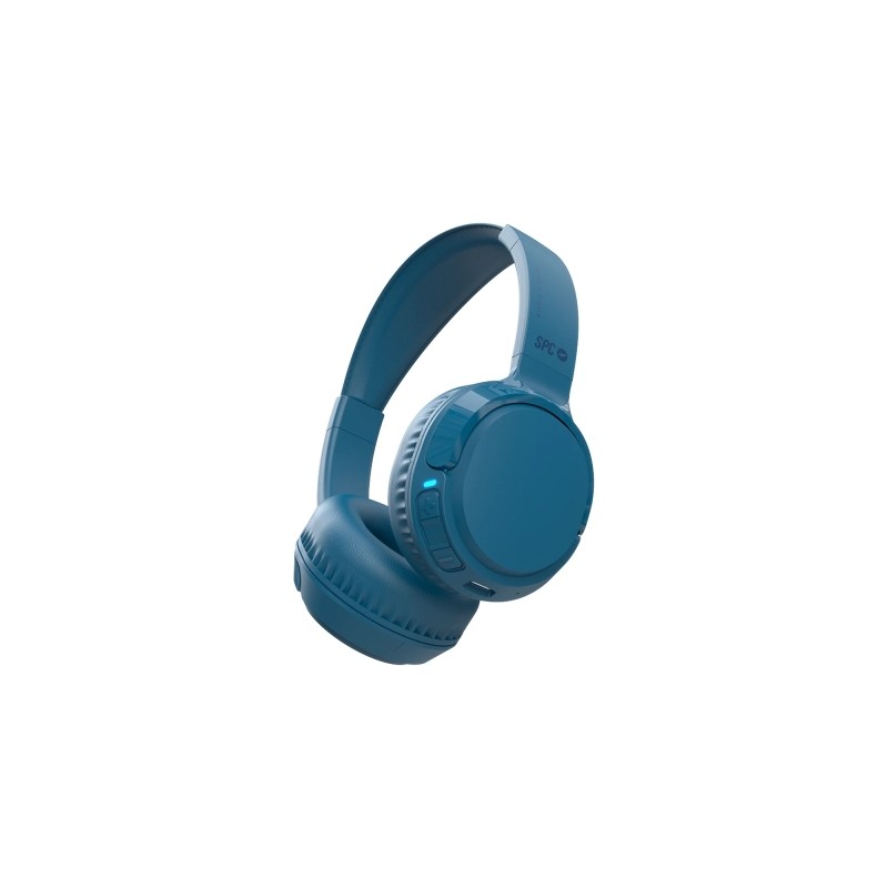 SPC Heron 2 Studio Wireless Headset - Connessione a doppio dispositivo - Durata della batteria 50 ore - Pieghevole - Blu