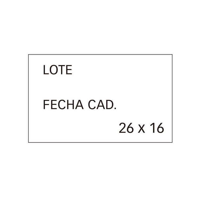 Apli Confezione da 6 rotoli x 1.000 etichette bianche rimovibili 26x16 mm per etichettatrici di prezzo a 2 righe - prest