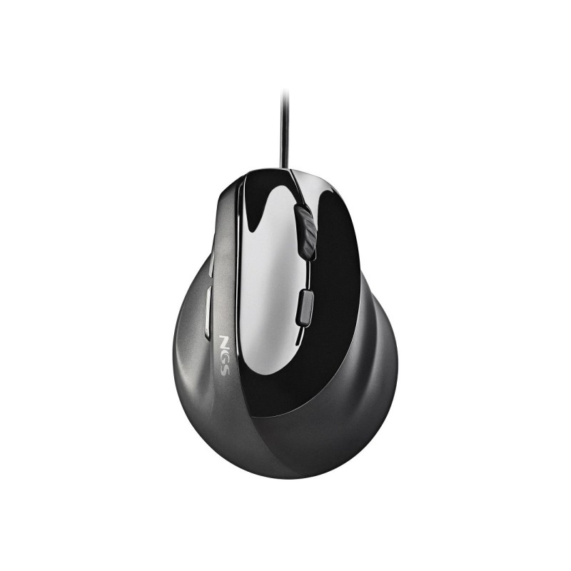 NGS Samsara Mouse laser verticale ergonomico 3200dpi - 5 pulsanti - Silenzioso - Colore nero