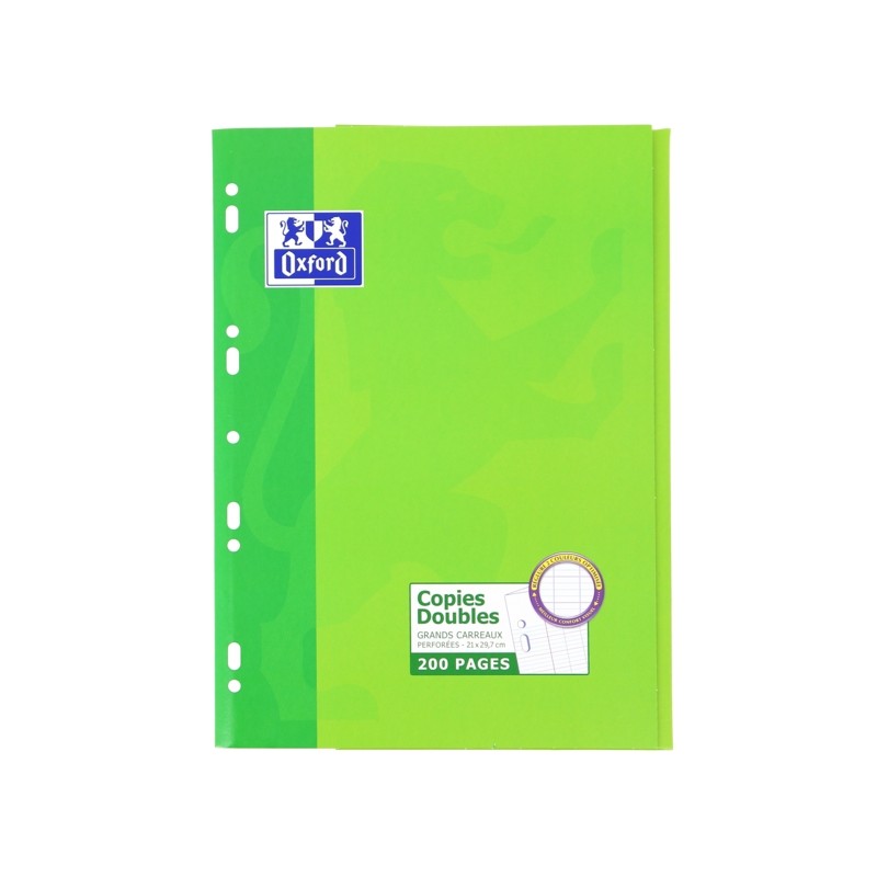 Oxford Seyes Refill A4 200 fogli - Griglia Seyes - con margine - Carta di alta qualità