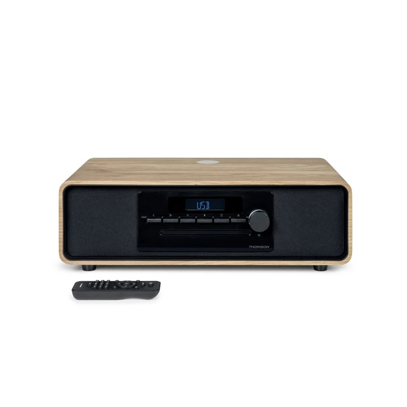 Thomson MIC300IBT Micro Cadena 60W Bluetooth 5.0 - Lettore CD. Radio FM. Lettore USB (MP3) - Funzione di ricarica wirele