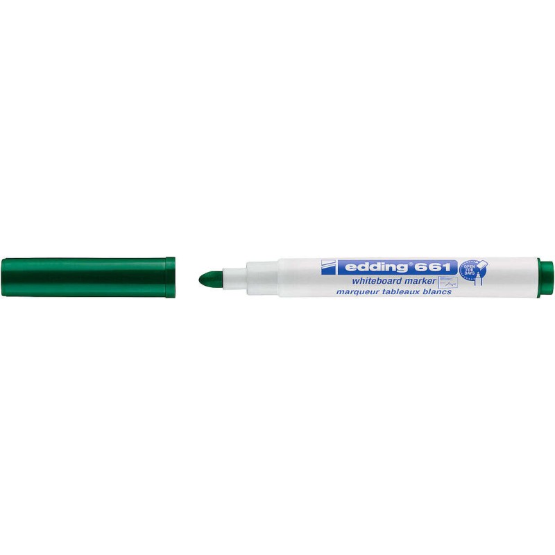 Edding 661 Penna per lavagne bianche - Punta tonda - Tratto da 1 a 2 mm. - Inchiostro pigmentato - Cancellabile a secco 