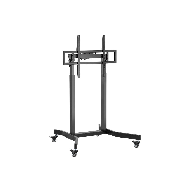 Supporto da pavimento motorizzato Aisens PRO con rotelle per monitor/TV 120 kg 55-100 - Nero