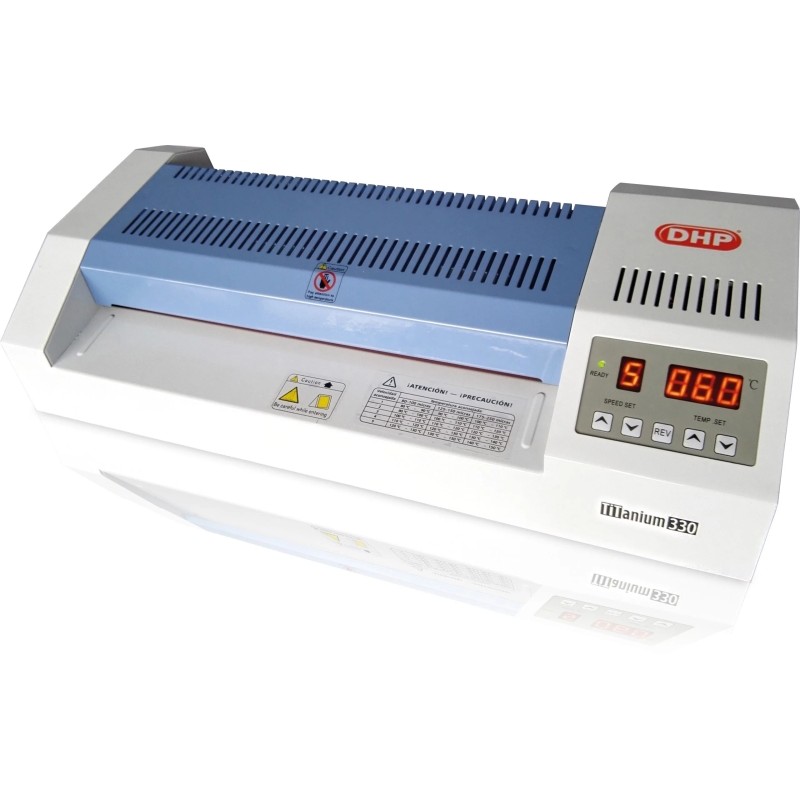 DHP Titanium 330 Laminatrice A3 a 4 rulli - Si riscalda in 3-4 minuti - Per coperture fino a 125 micron - Display LCD - 