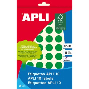 Etichette Apli 10 Verde Ø...