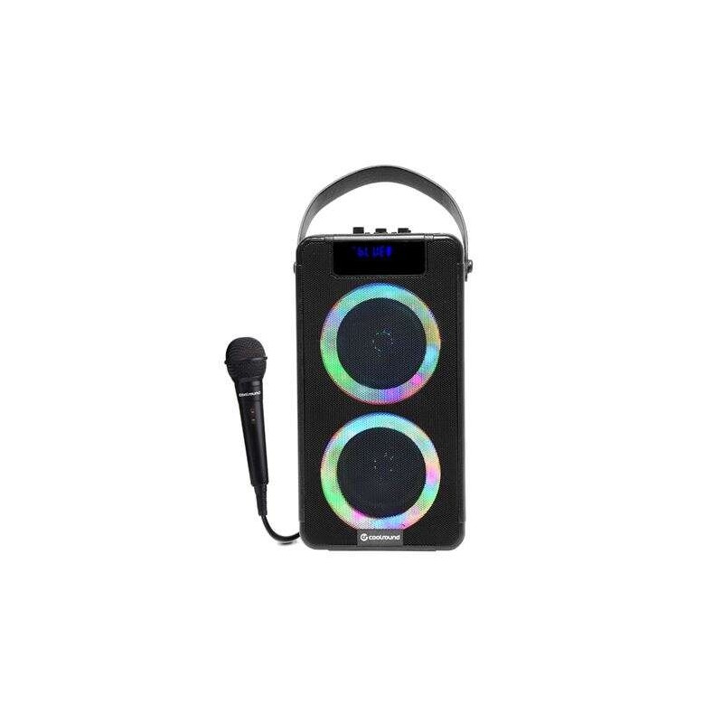 Coolsound Party Boom A360 Altoparlante Bluetooth portatile 100W 2x 4 - Illuminazione LED - USB. MicroSD. Jack3.5mm - Bat