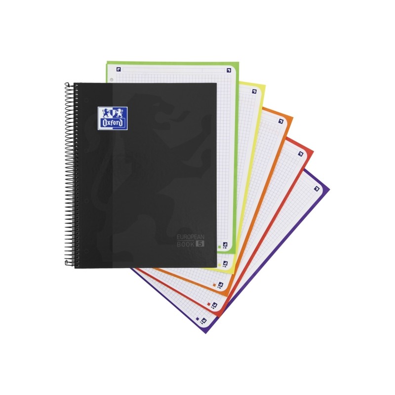 Oxford School Classic A4+ Europeanbook - Copertina rigida - 50% fogli liberi - 5x5 - 120 fogli