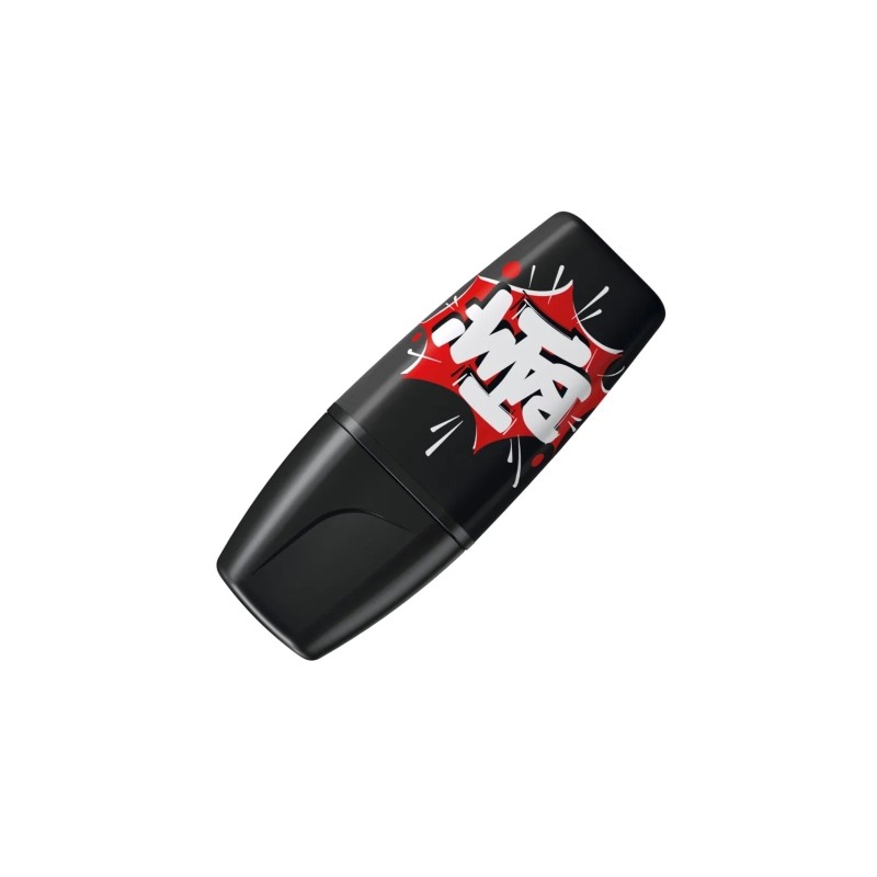 Marcatore Stabilo Boss Mini by Snooze One Mini - Linea da 2 a 5 mm - Inchiostro a base d'acqua - Anti-secco - Colore ner