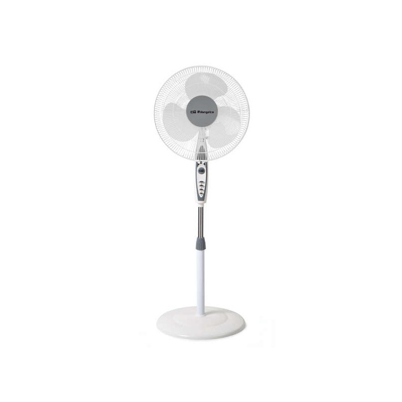 Orbegozo SF 0147 Ventilatore da pavimento - Ventilazione potente a 3 velocità - Testa del ventilatore oscillante e mult