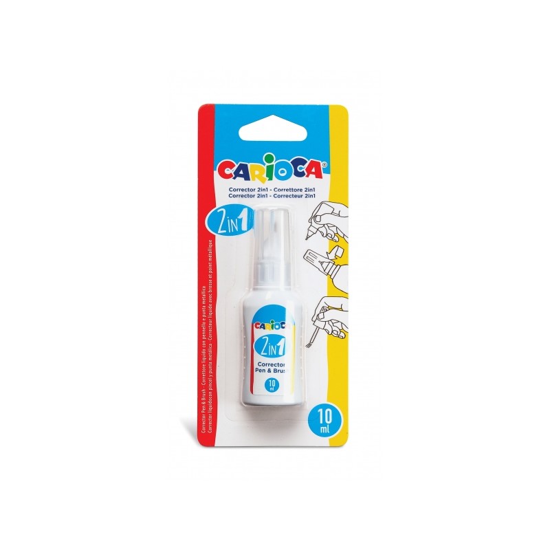 Carioca Pen e Brush 2 in 1 Concealer - Penna e pennello - Pennello in nylon morbido e preciso - Punta metallica di preci