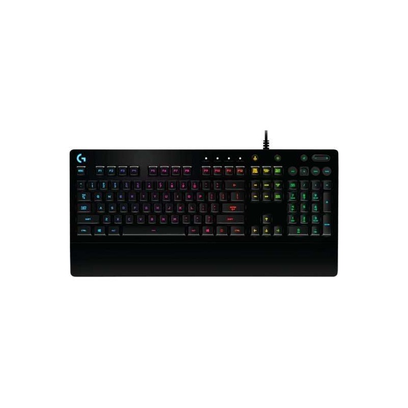 Tastiera da gioco USB Logitech G213 Prodigy - Retroilluminazione RGB - Resistente al versamento di liquidi - Poggiapolsi