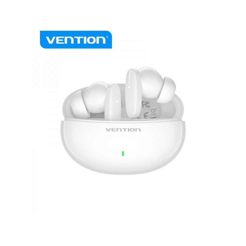 Vention Cuffie Bluetooth 5.3 con custodia di ricarica - Durata della batteria 7 ore - Bianco