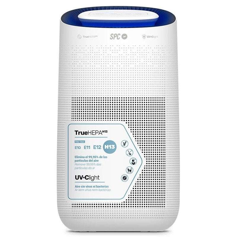 SPC Espirare Max Purificatore d'aria intelligente - Vero filtro HEPA 13 - Uccide virus e batteri con la luce ultraviolet