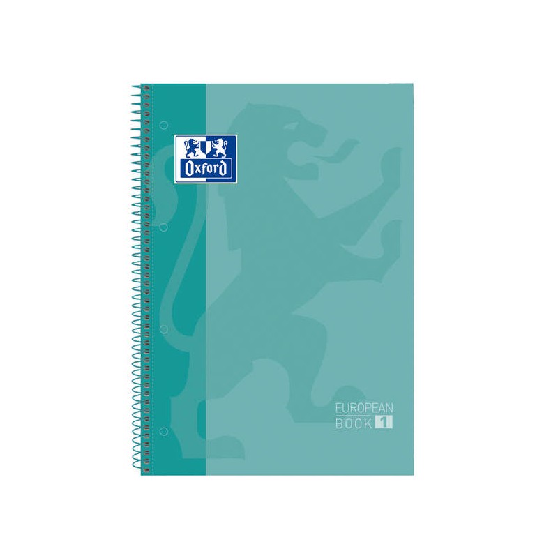 Oxford School Classic A4+ Europeanbook - Copertina rigida - 80 fogli - Colore Menta ghiacciata
