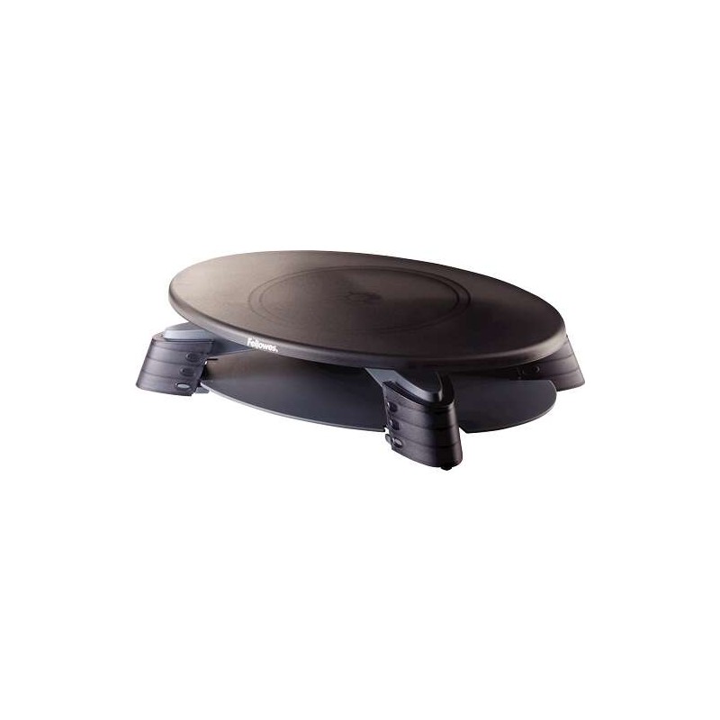 Supporto per monitor girevole a 45° di Fellowes - Regolazione dell'altezza da 76 mm a 114 mm - Vassoio sul fondo - Peso