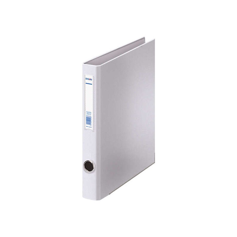 Dohe Raccoglitore misto ad anelli 4 anelli 25mm A4 - Dimensioni 285x320x45mm - Porta anelli e porta carte nel dorso - Fo