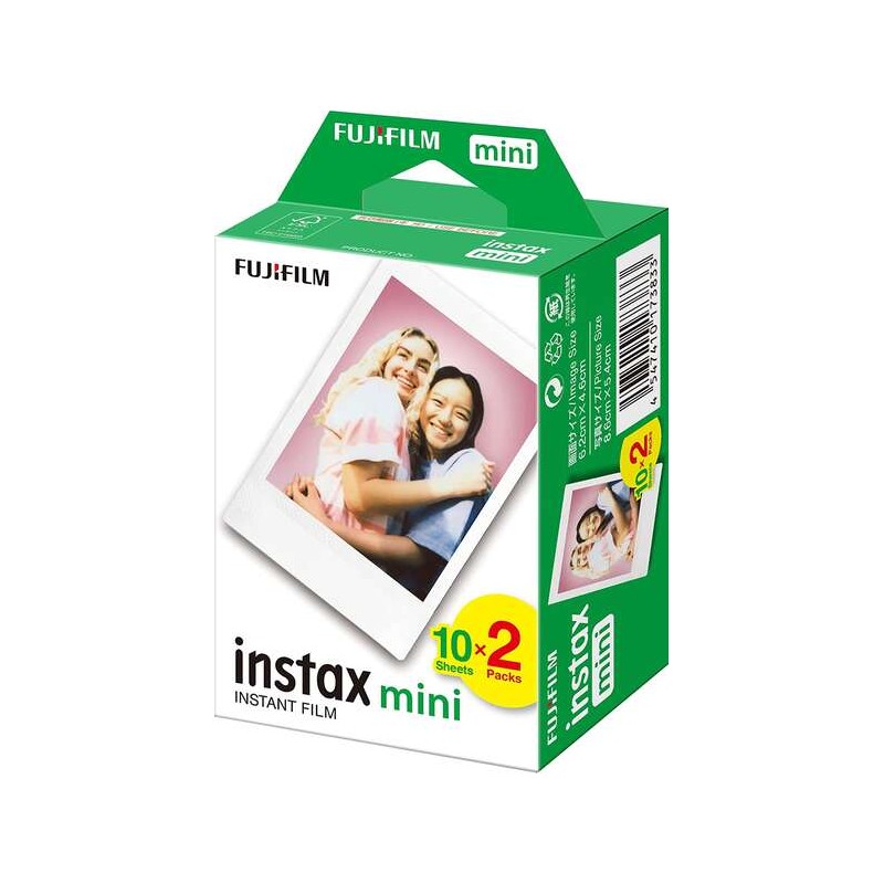 Fujifilm Instax mini Confezione di pellicole fotografiche istantanee 2x10 - Valide per tutte le fotocamere Instax mini -