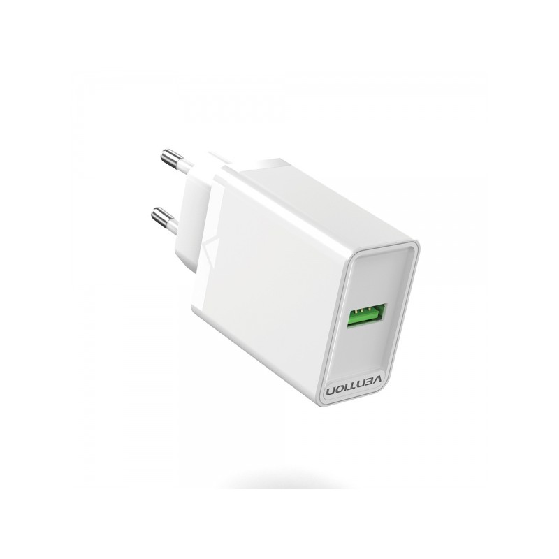 Vention Caricatore da parete USB-A 3A 3A 18W - Bianco