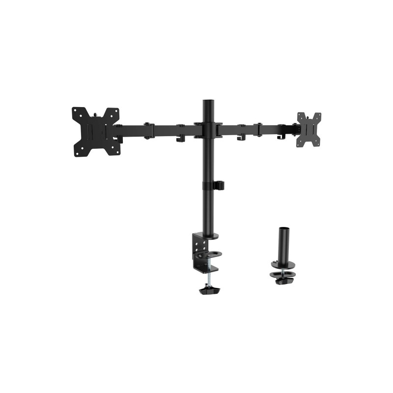 Aisens Eco Supporto da tavolo per monitor/TV inclinabile e girevole da 10 kg (3 punti di rotazione - 2 bracci) 17-32 - N