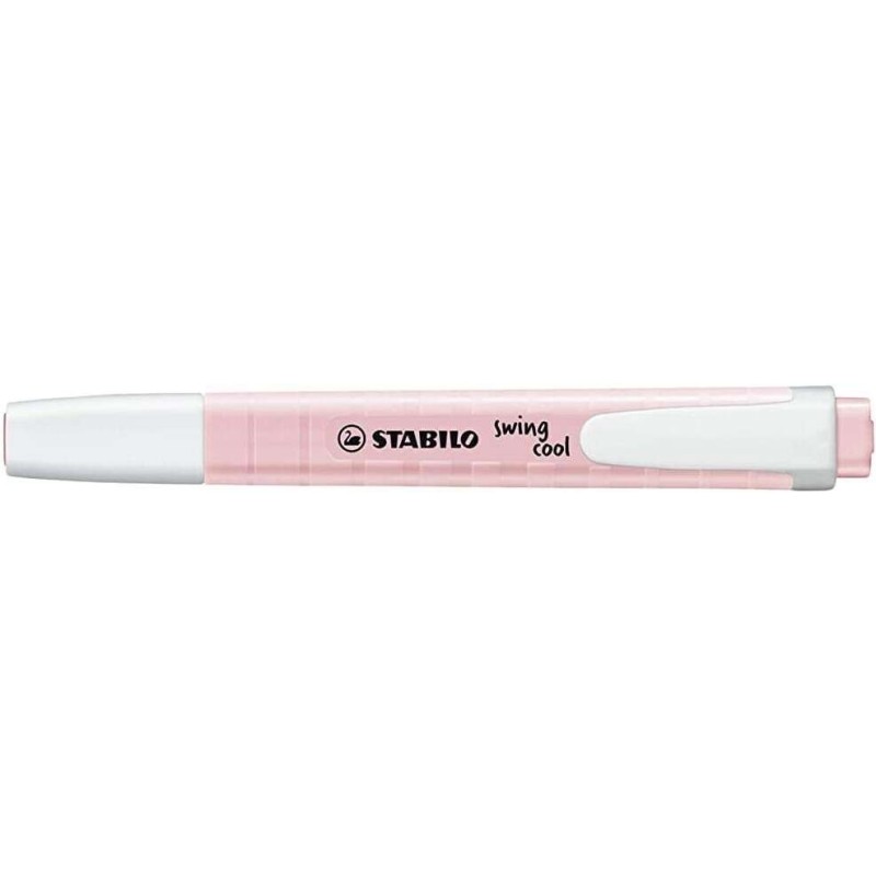 Stabilo Swing Cool Pastel Highlighter - Corpo piatto - Punta smussata - Tratto da 1 a 4 mm - Inchiostro a base d'acqua -