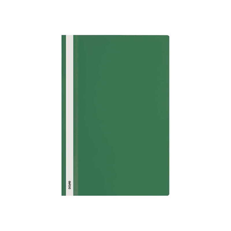 Portadocumenti con chiusura in polipropilene di Dohe Dohe - Formato Folio - Copertina trasparente e retro opaco - Ideale