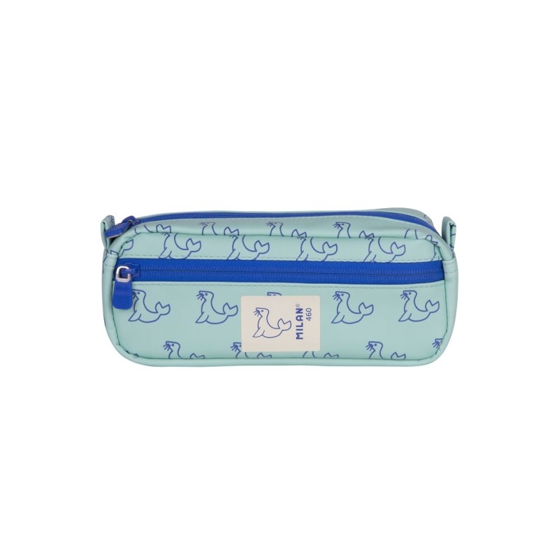 Milano Collection 460 Trolley rettangolare - 2 scomparti con cerniera - Colore verde/blu